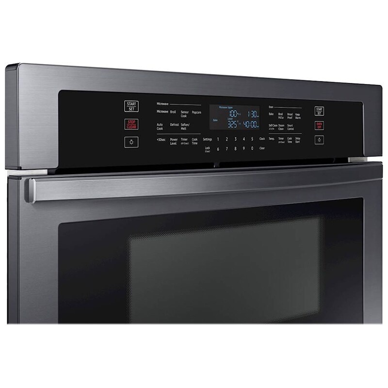 Samsung 30 in. 7 cu. ft. Smart Electric Microwave/Wall Oven Combo with Sensor Cooking - Black Stainless, Black Stainless, hires