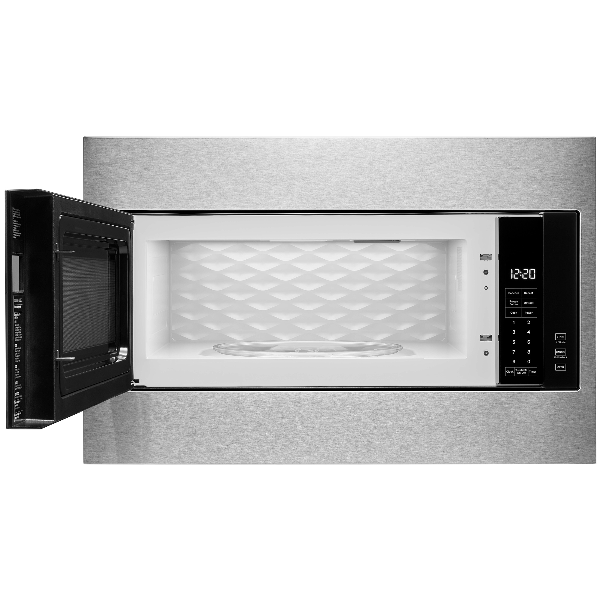 Whirlpool 30 in. 1.1 cu. ft. 1000W Low Profile Built-In Microwave - Stainless Steel, , hires
