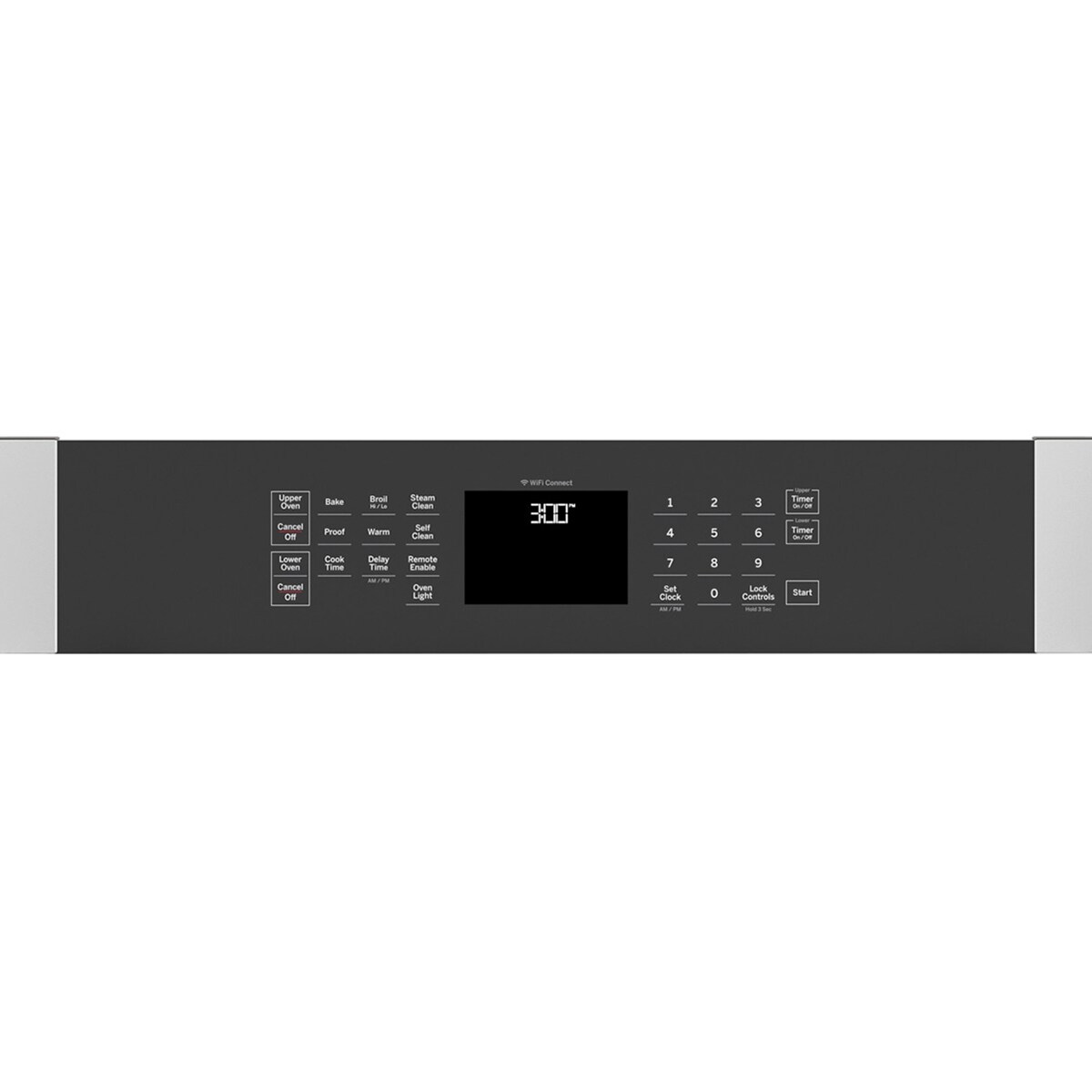 GE 27 in. 8.6 cu. ft. Smart Top Control Electric Double Wall Oven - Stainless Steel, Stainless Steel, hires