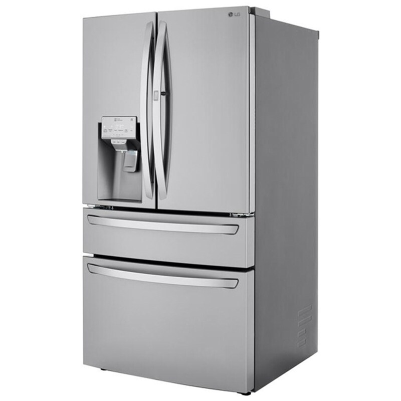 LG 36 in. 29.5 cu. ft. Smart 4-Door French Door Refrigerator with Ice & Water Dispenser - PrintProof Stainless Steel, PrintProof Stainless Steel, hires