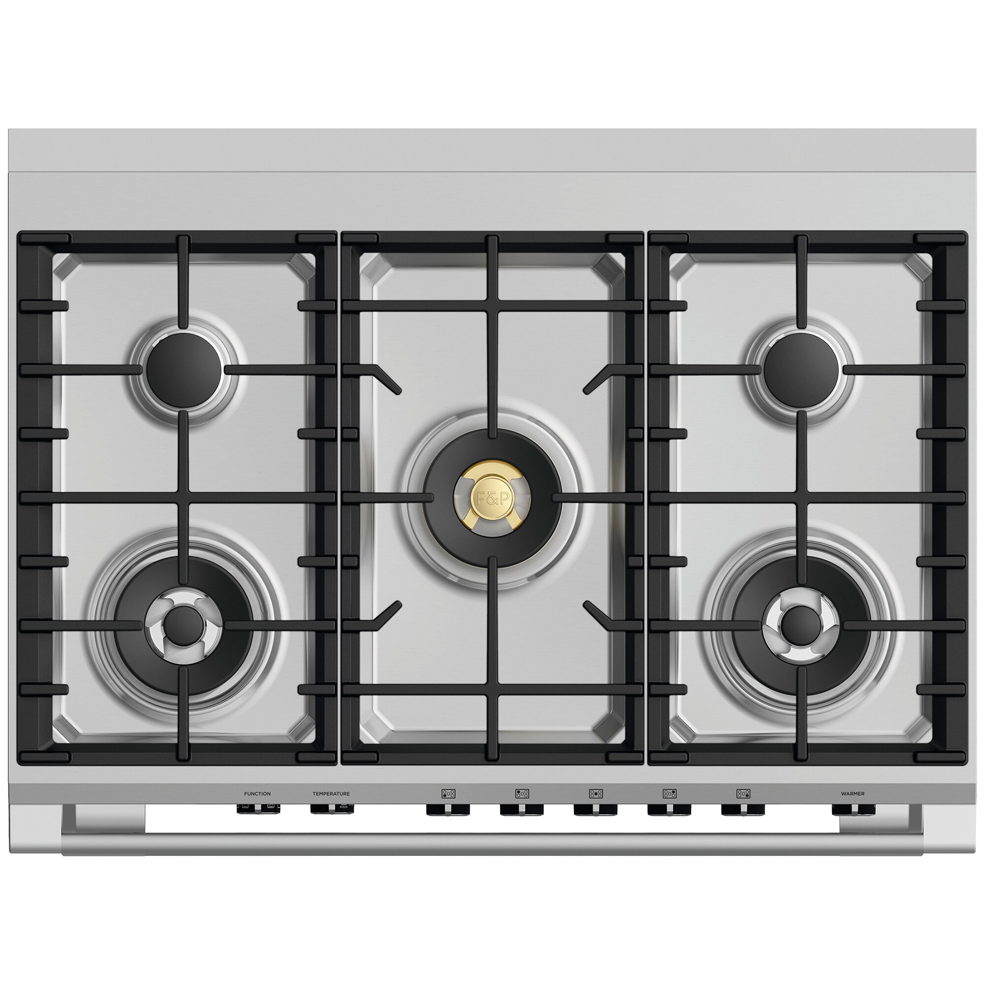 Fisher & Paykel Series 9 Classic 36 in. 4.9 cu. ft. True European Convection Dual Fuel Range with 5 Sealed Burners - Stainless Steel, , hires