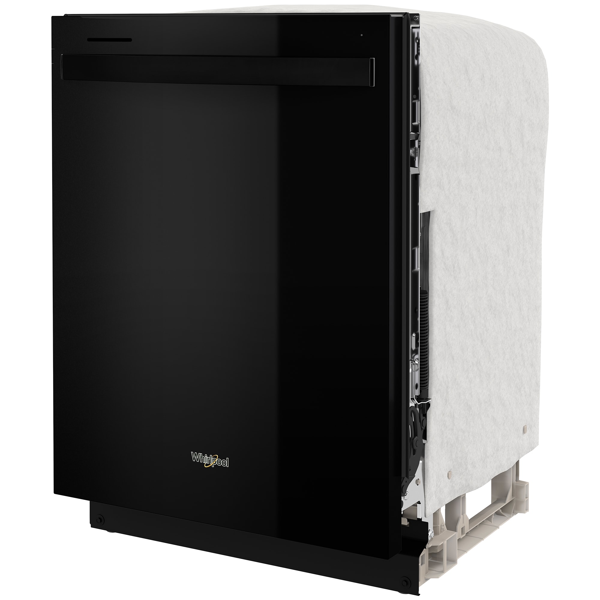 Whirlpool 24 in. Top Control Dishwasher with 47 dBa Sound Level & 3rd-Rack - Black, Black, hires