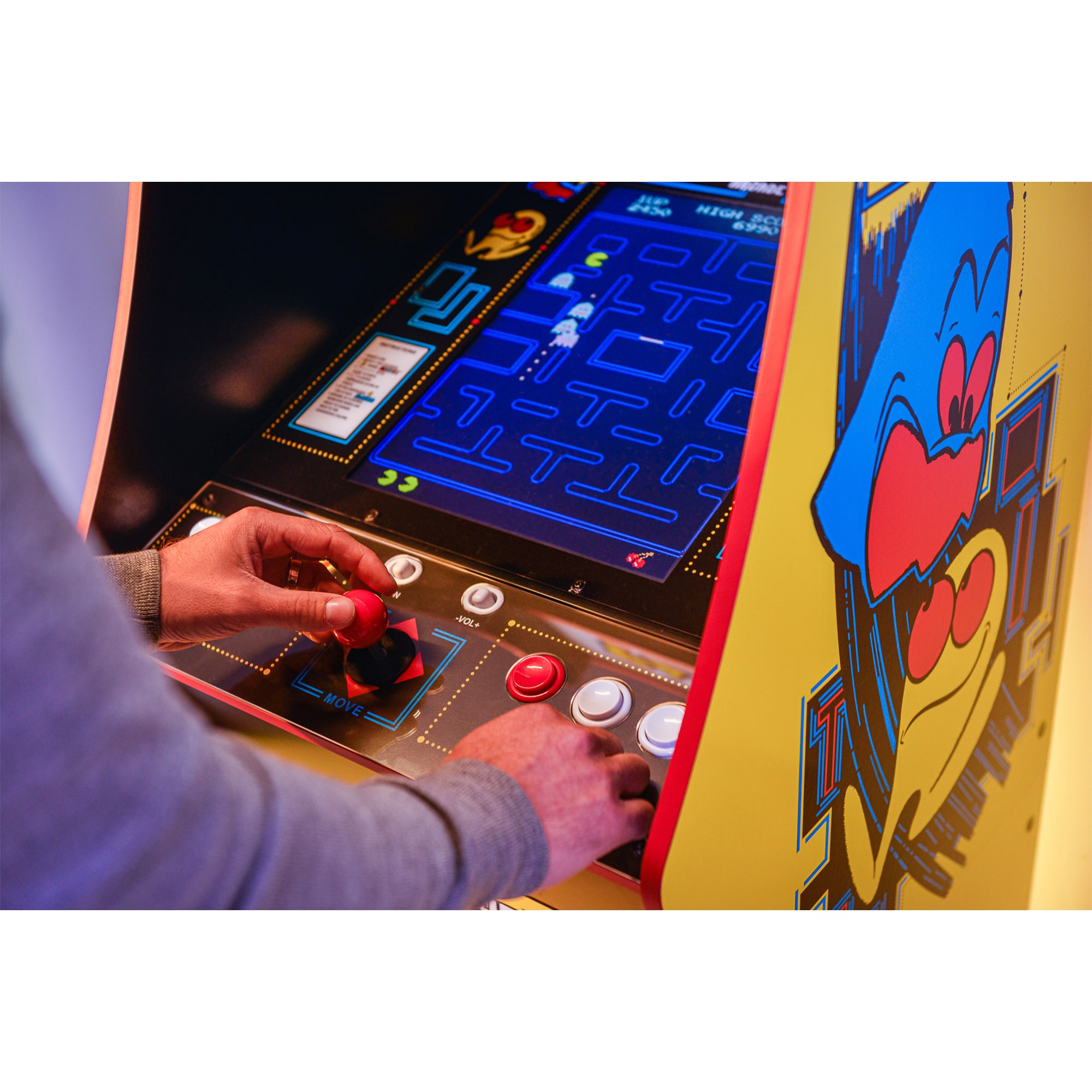 Arcade1up Pac-Man Deluxe Arcade Game, , hires