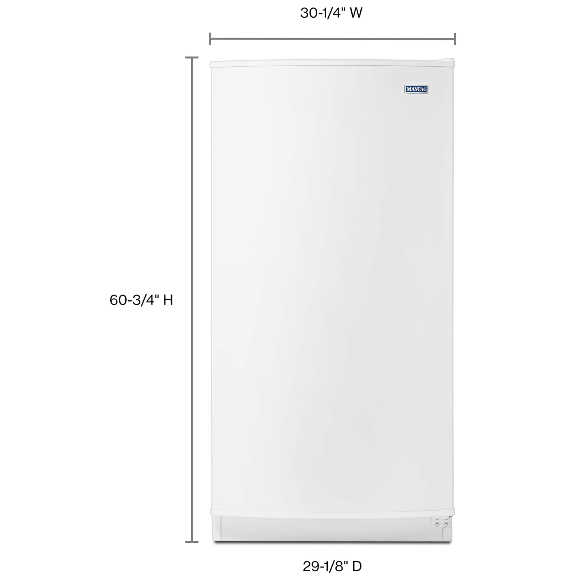 Maytag 30 in. 16.0 cu. ft. Frost Free Upright Freezer with Adjustable Shelves - White, , hires