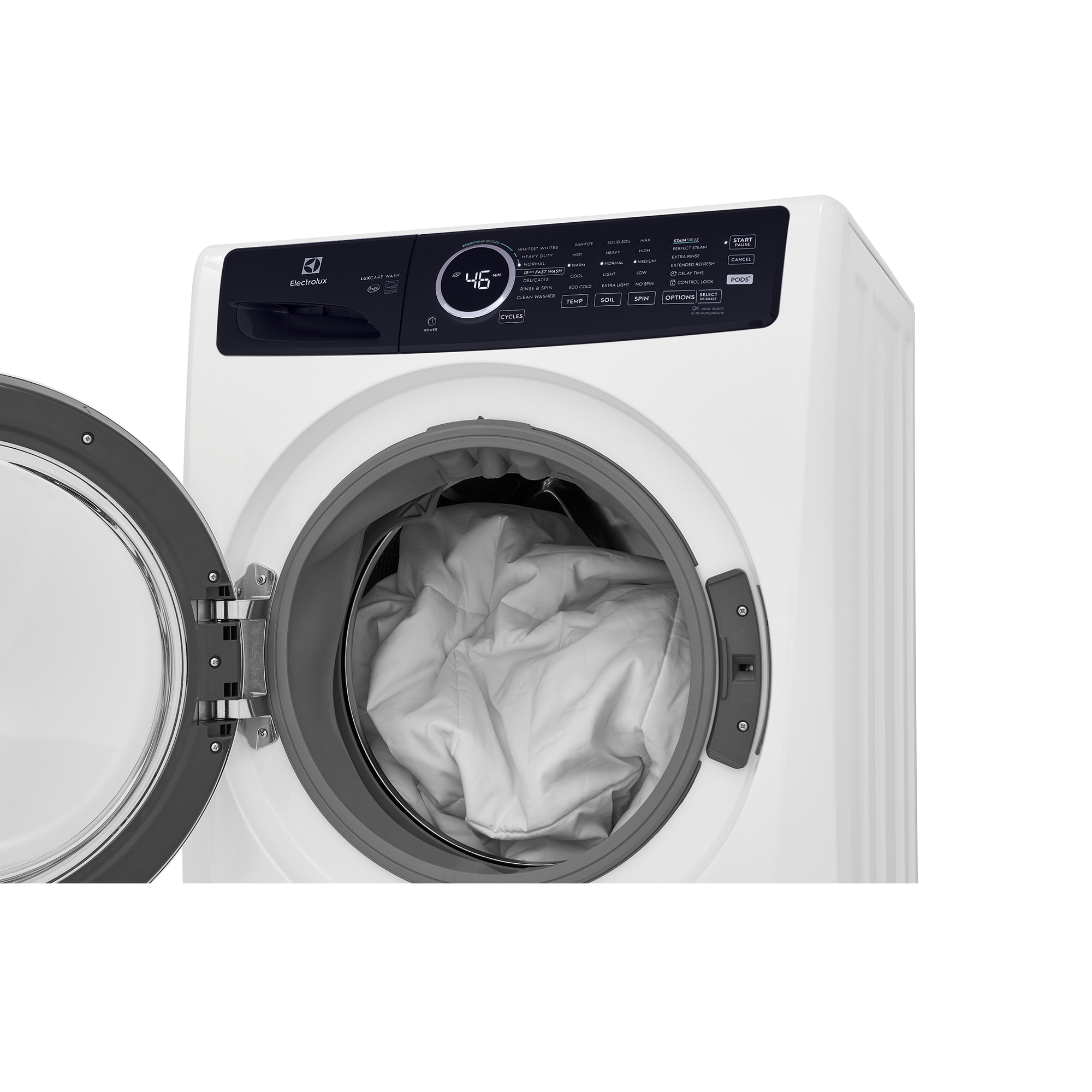 Electrolux 400 Series 27 in. 4.5 cu. ft. Stackable Front Load Washer with LuxCare Wash, Sanitize & Steam Cycle - White, White, hires
