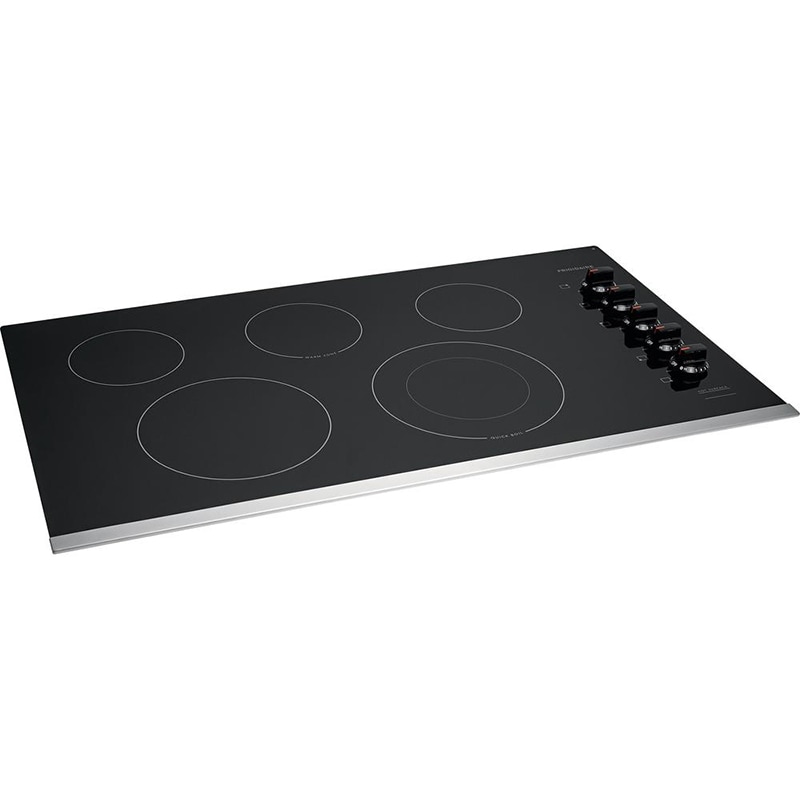 Frigidaire 36 in. 5-Burner Electric Cooktop with Simmer Burner & Power Burner - Stainless Steel, , hires