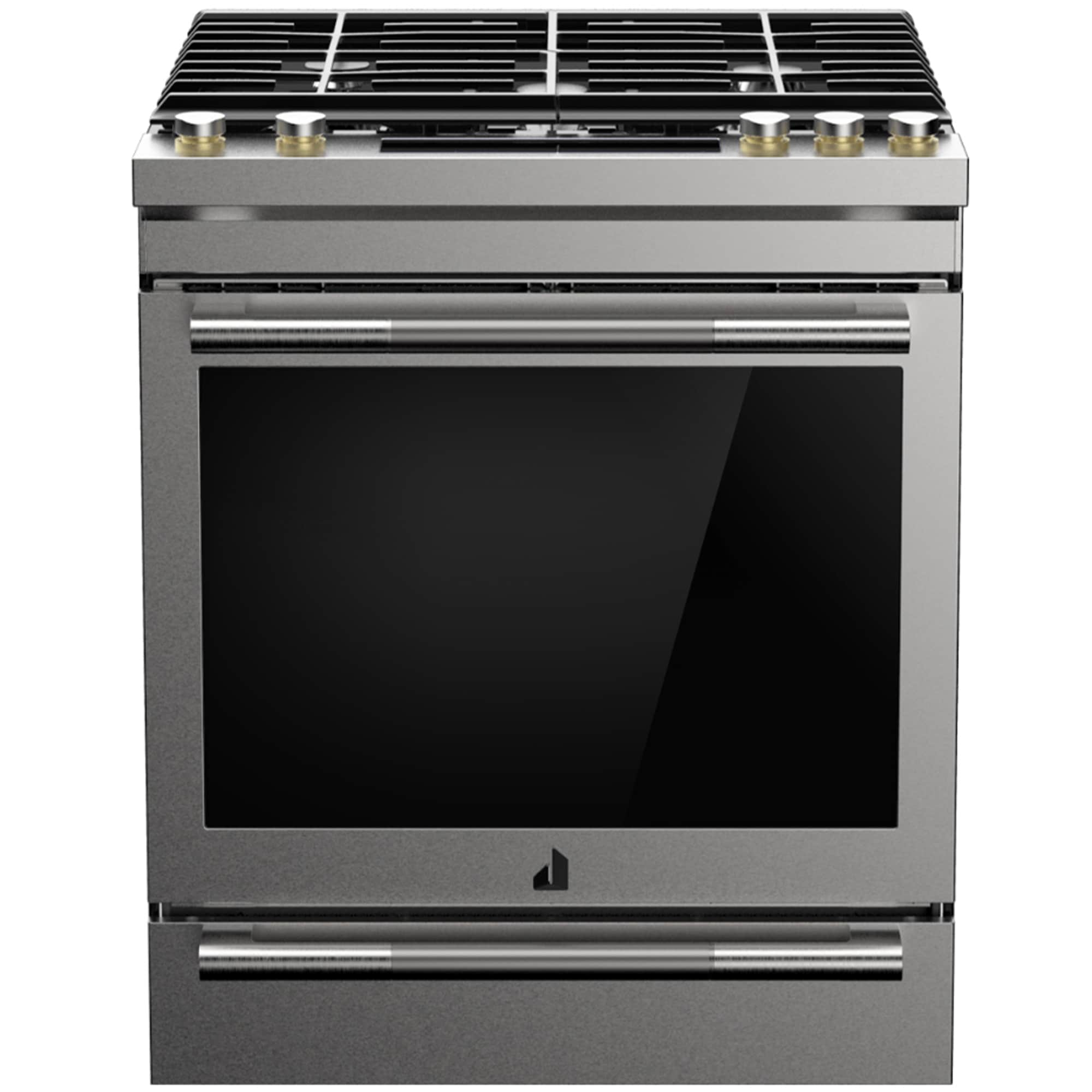 JennAir Rise Series 30 in. 6.4 cu. ft. Air Fry True European Convection Slide-In Gas Range with 5 Sealed Burners - Stainless Steel, , hires