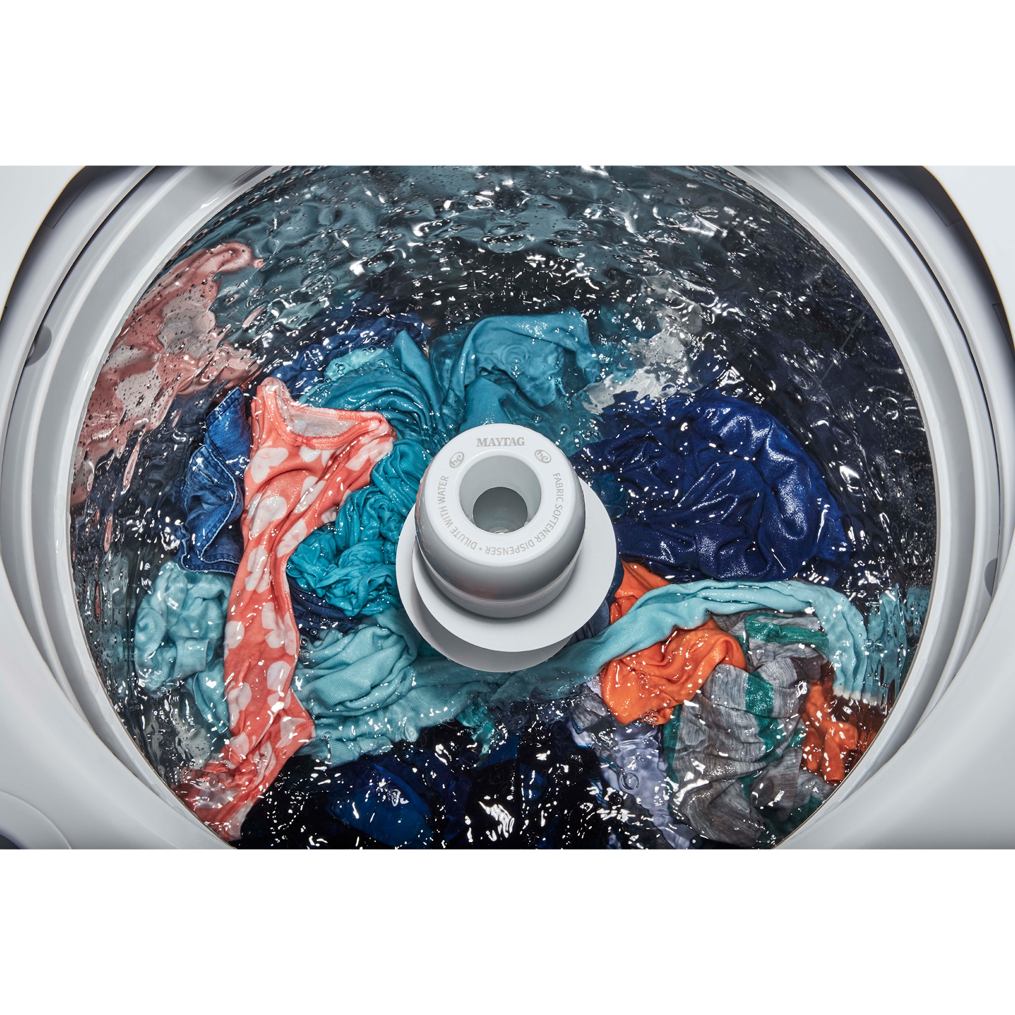 Maytag 28 in. 4.7 cu. ft. Top Load Washer with Power Agitator - White, White, hires