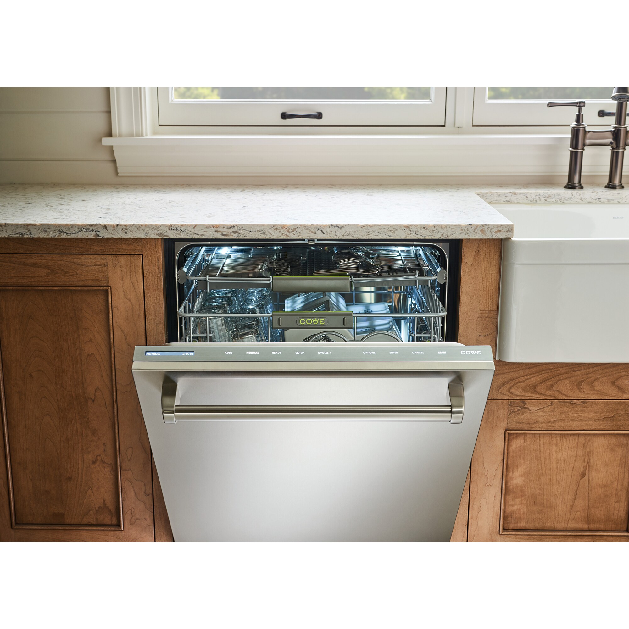 Cove 24 in. Top Control Smart Dishwasher with 41 dBa Sound Level & 3rd-Rack - Custom Panel Ready, , hires