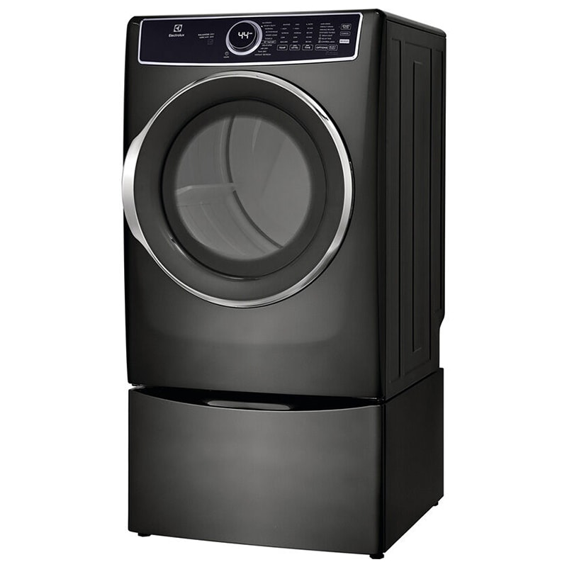 Electrolux 500 Series 27 in. 8.0 cu. ft. Stackable Electric Dryer with Predictive Dry, Instant Refresh, Perfect Steam & Sanitize Cycle - Titanium, Titanium, hires