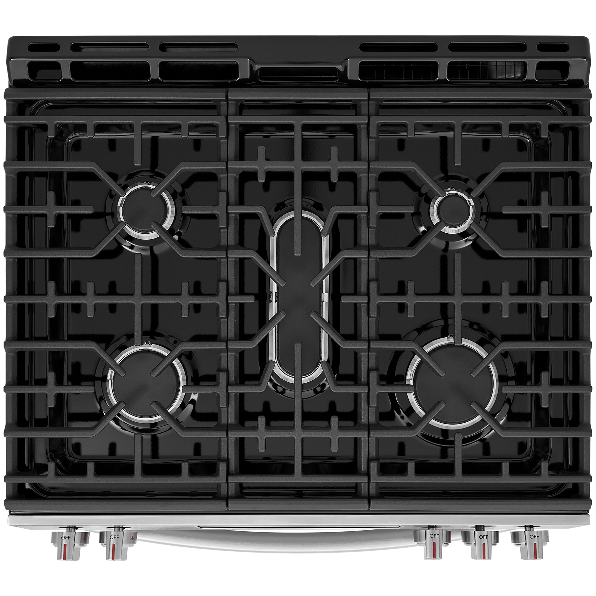 Frigidaire Gallery 30 in. 6.0 cu. ft. Air-Fry True European Convection Steam Oven Gas Range with Stone-Baked Pizza, 5 Sealed Burners & Griddle - Stainless Steel, , hires