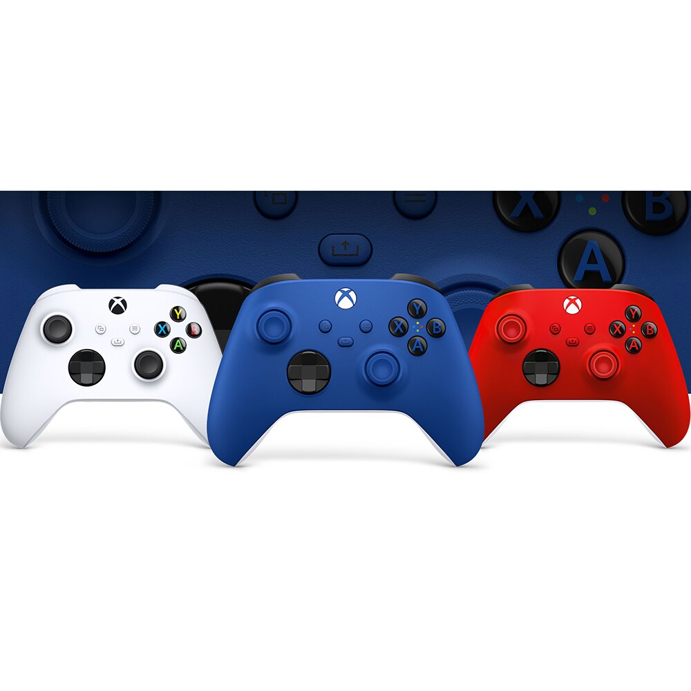 Xbox - Wireless Controller for Xbox Series X, Xbox Series S, and Xbox One - Shock Blue, Shock Blue, hires