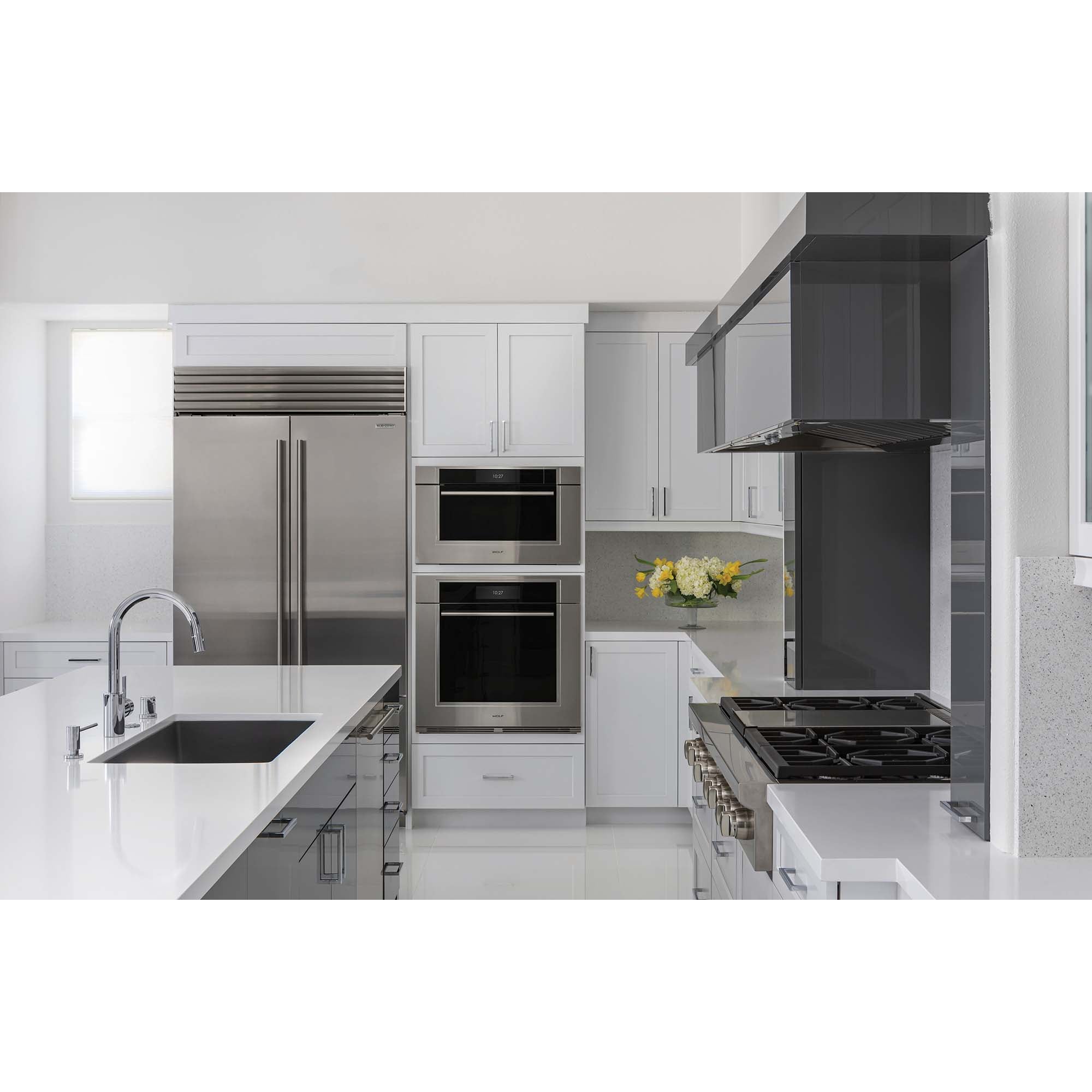 Sub-Zero Classic Series 42 in. Built-In 24.7 cu. ft. Smart Counter Depth French Door Refrigerator with Professional Handles - Stainless Steel, , hires