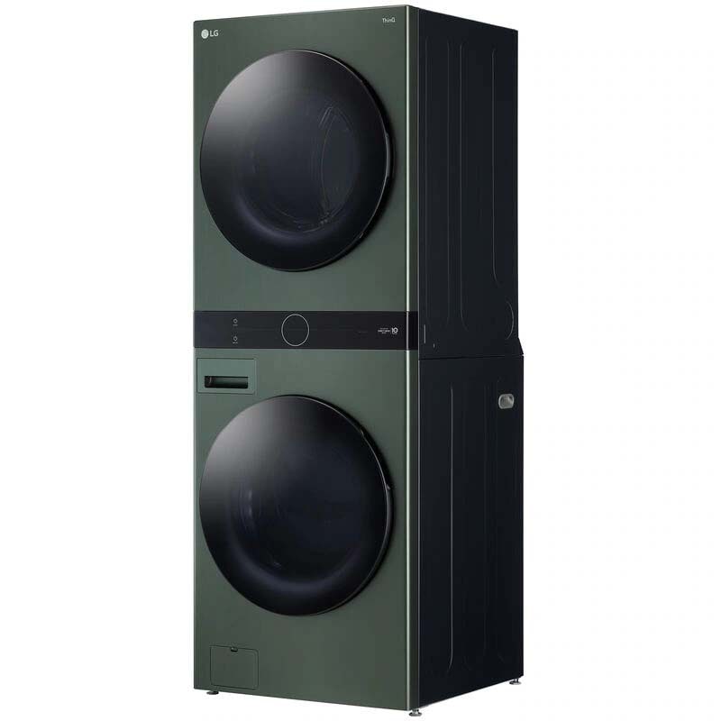 LG 27 in. WashTower with 4.5 cu. ft. Washer with 6 Wash Programs & 7.4 cu. ft. Electric Dryer with 6 Dryer Programs, Sensor Dry & Wrinkle Care - Nature Green, Nature Green, hires