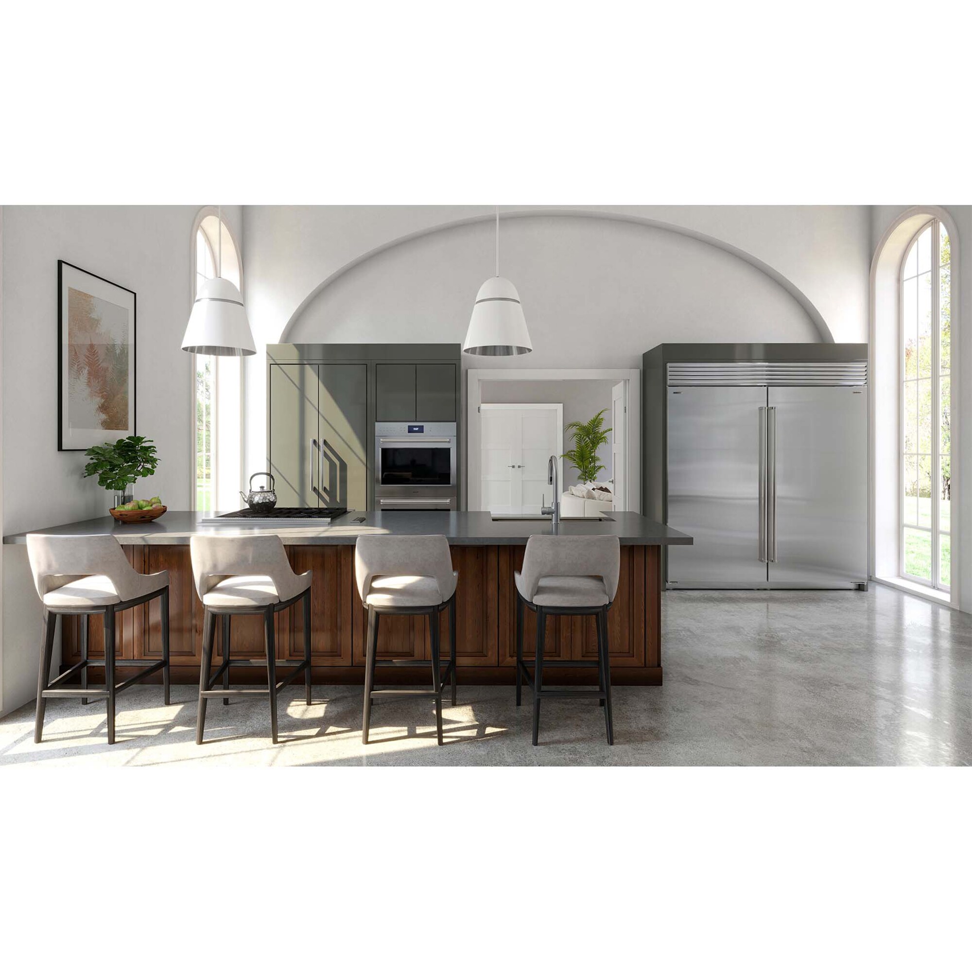 Wolf 30 in. 4-Burner Natural Gas Rangetop with Simmer Burner & Power Burner - Stainless Steel, , hires