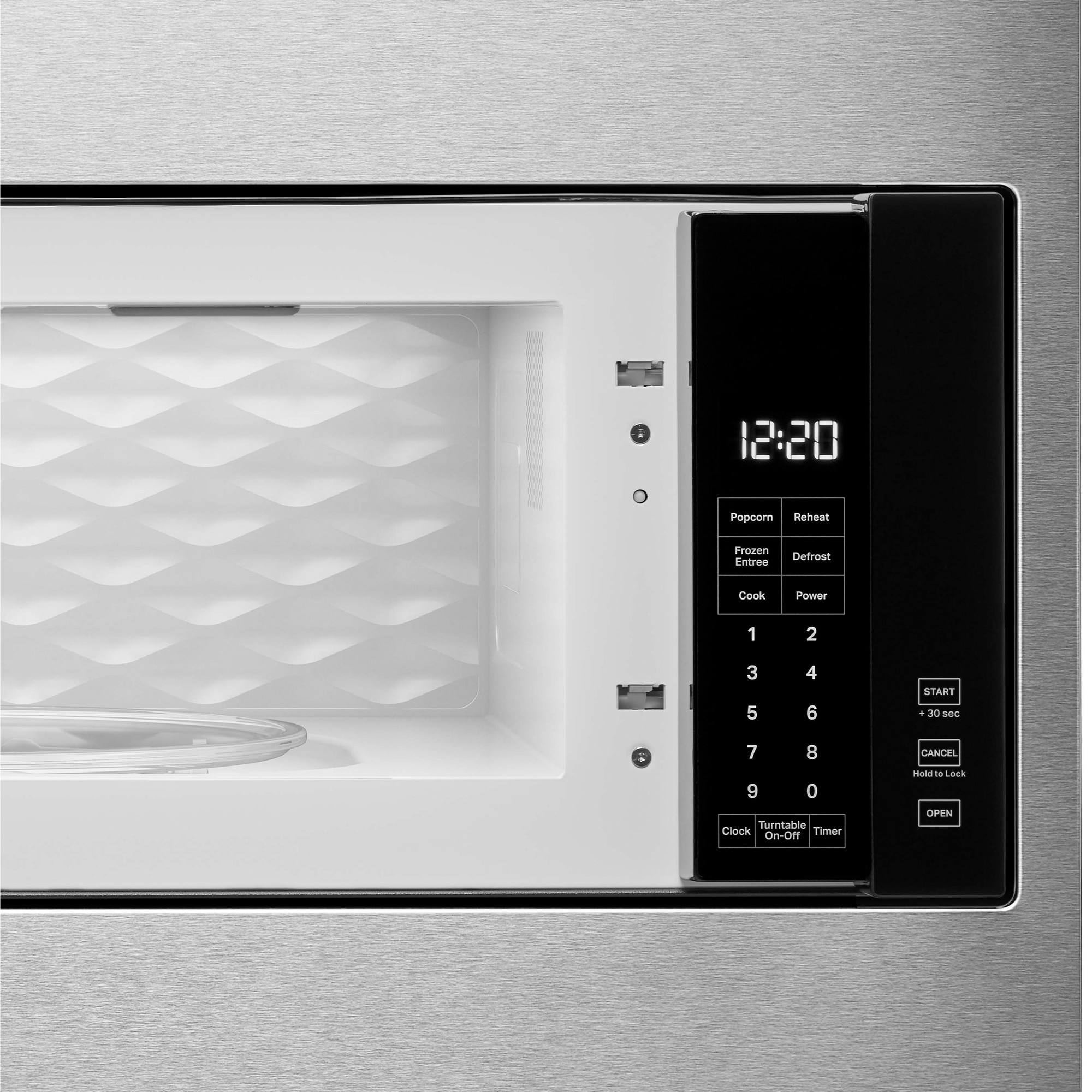 Whirlpool 30 in. 1.1 cu. ft. 1000W Low Profile Built-In Microwave - Stainless Steel, , hires
