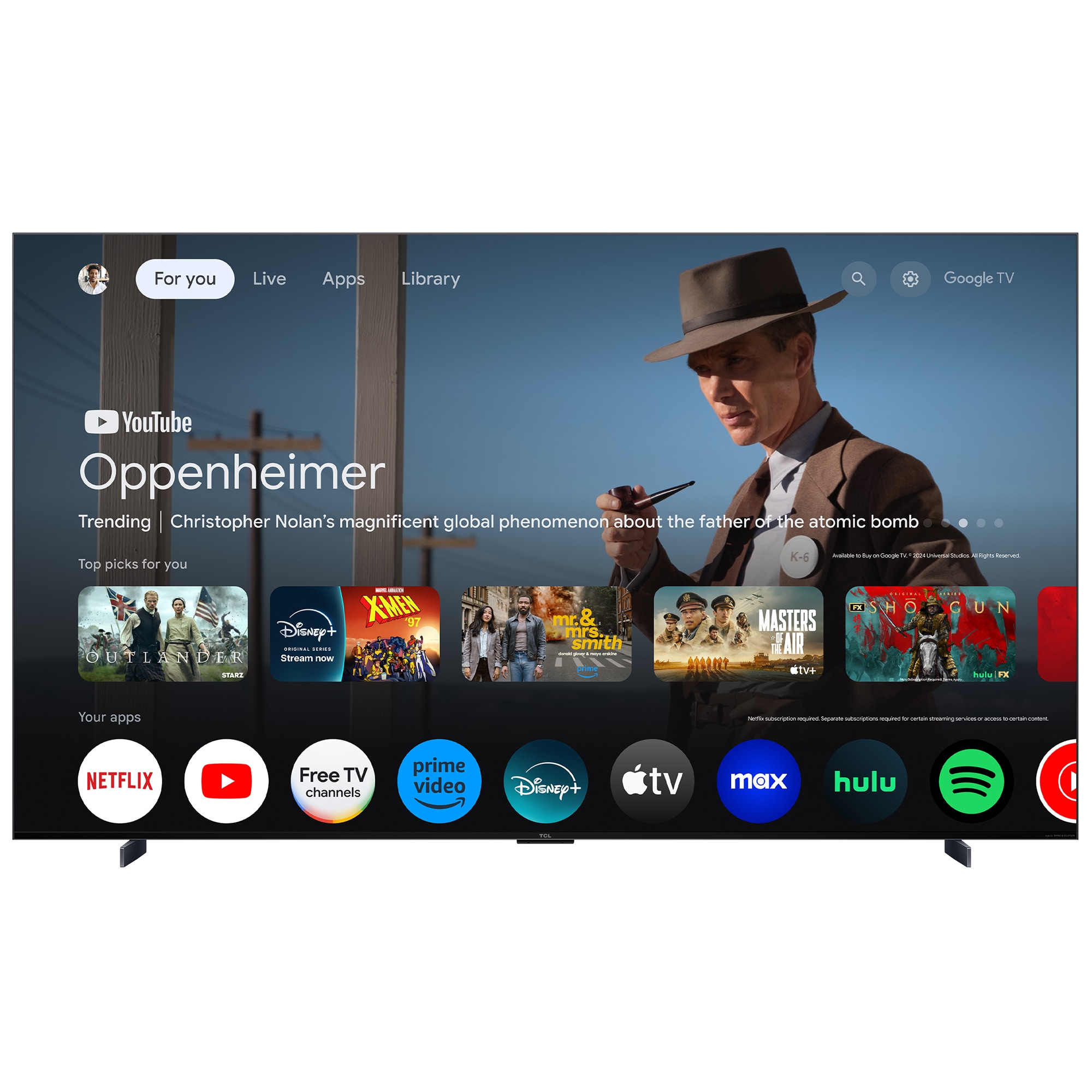 TCL - 98" Class QM7K QLED Mini-LED 4K UHD Smart Google TV, , hires