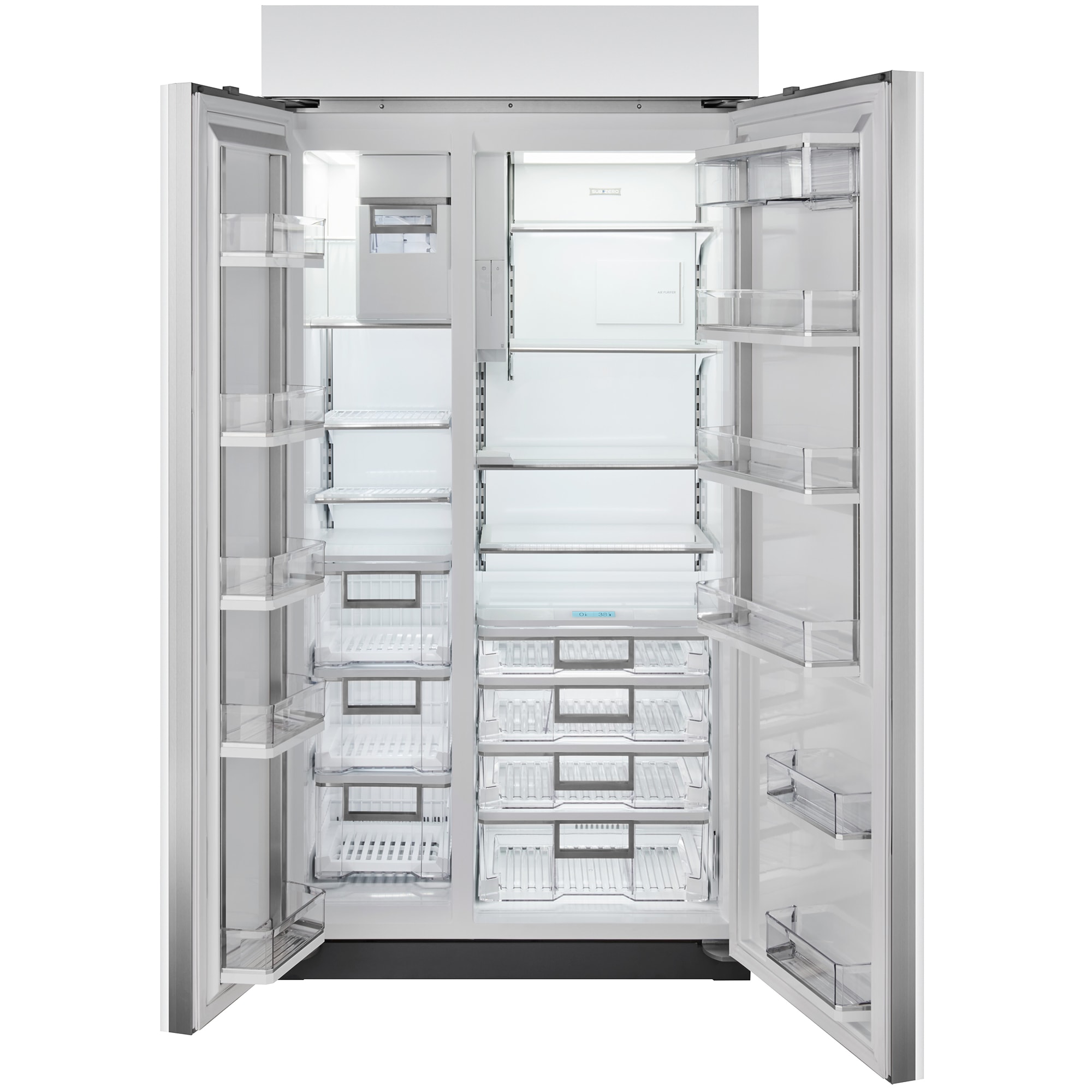 Sub-Zero Classic 42 in. 24.5 cu. ft. Built-In Smart Counter Depth Side-by-Side Refrigerator with Internal Ice & Water Dispenser - Custom Panel Ready, , hires