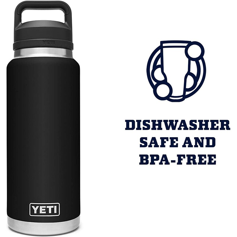 YETI Rambler 36 oz Bottle with Chug Cap - Black, Yeti-Black, hires