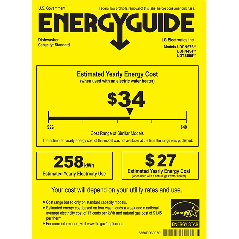 LG 24 in. Top Control Smart Dishwasher with 46 dBa Sound Level & Dynamic Dry - Stainless Steel, Stainless Steel, hires