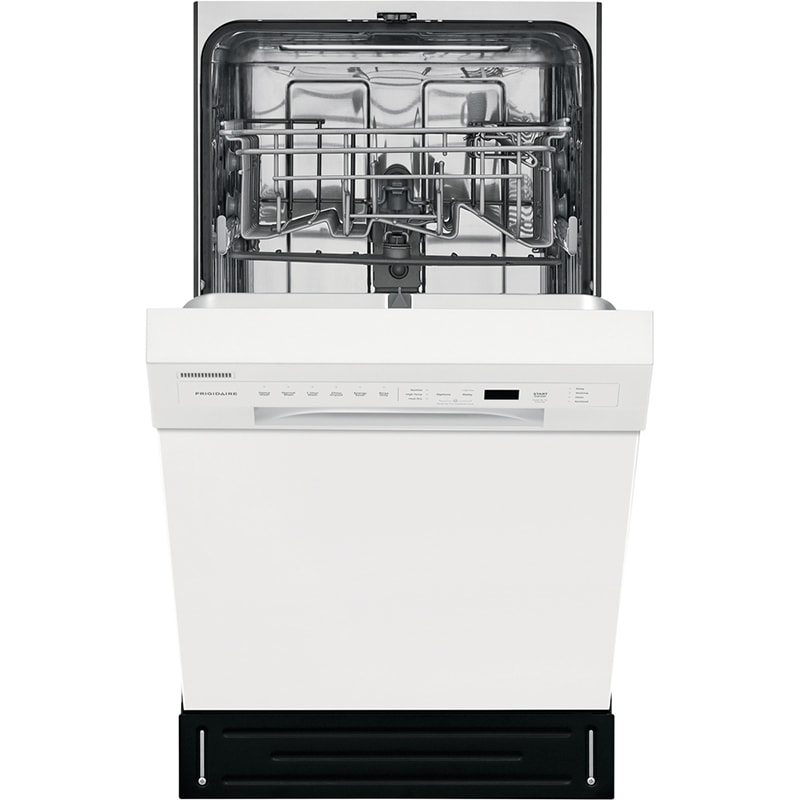 Frigidaire 18 in. Front Control Dishwasher with 52 dBa Sound Level & Pocket - White, White, hires