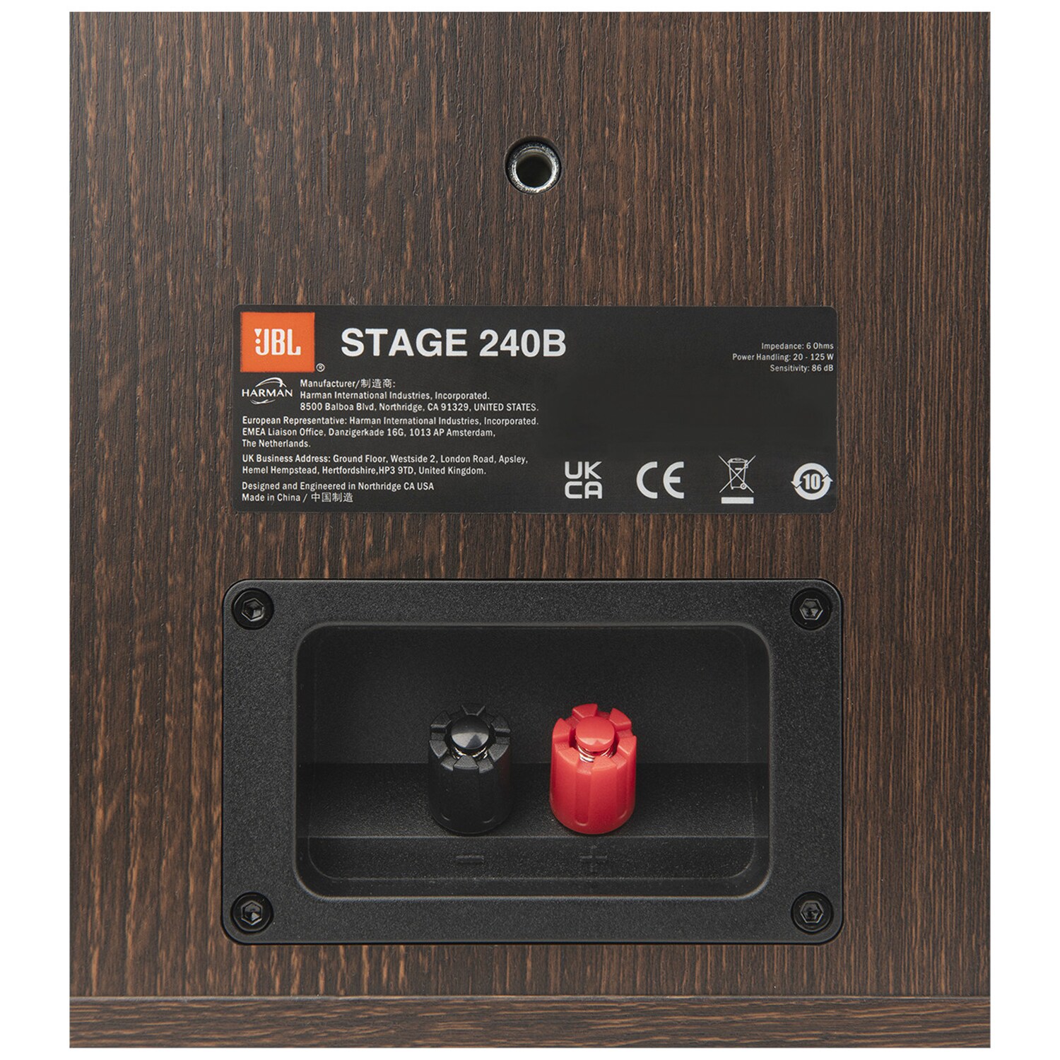 JBL Stage 240B 2 Way 4.5 in. (114 mm) Bookshelf Loudspeaker - Espresso, Espresso, hires