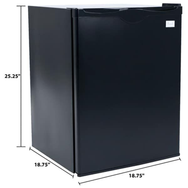 Avanti 19 in. 2.2 cu. ft. Undercounter Refrigerator - Black, , hires