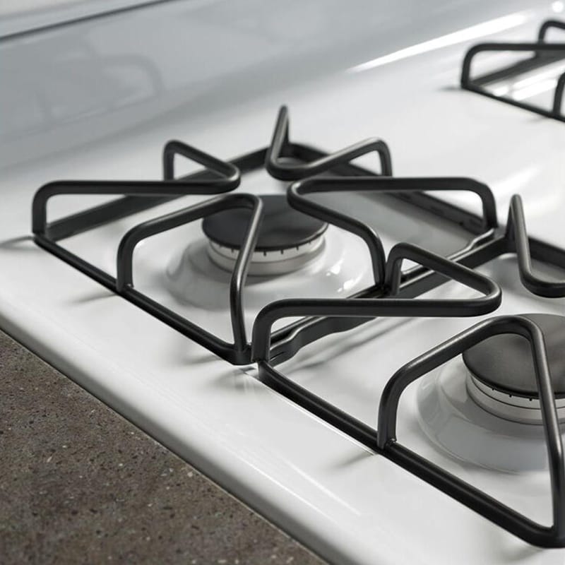 GE 30 in. 4.8 cu. ft. Gas Range with 4 Sealed Burners - White, White, hires