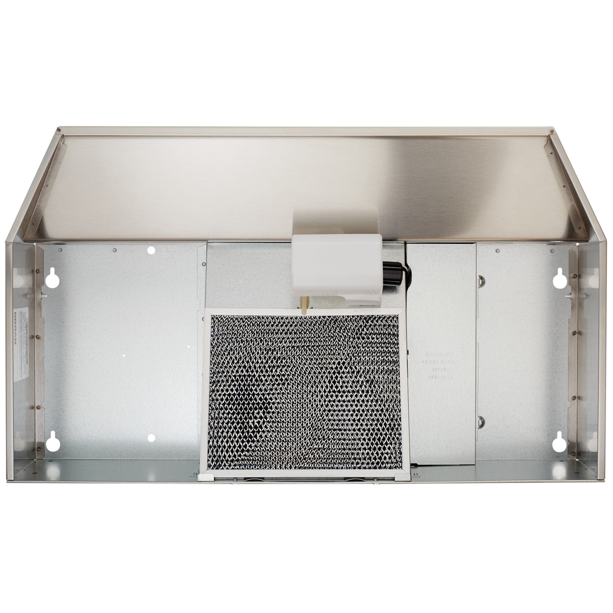 Broan 41000 Series 24 in. Standard Style Range Hood with 2 Speed Settings, Ductless Venting
