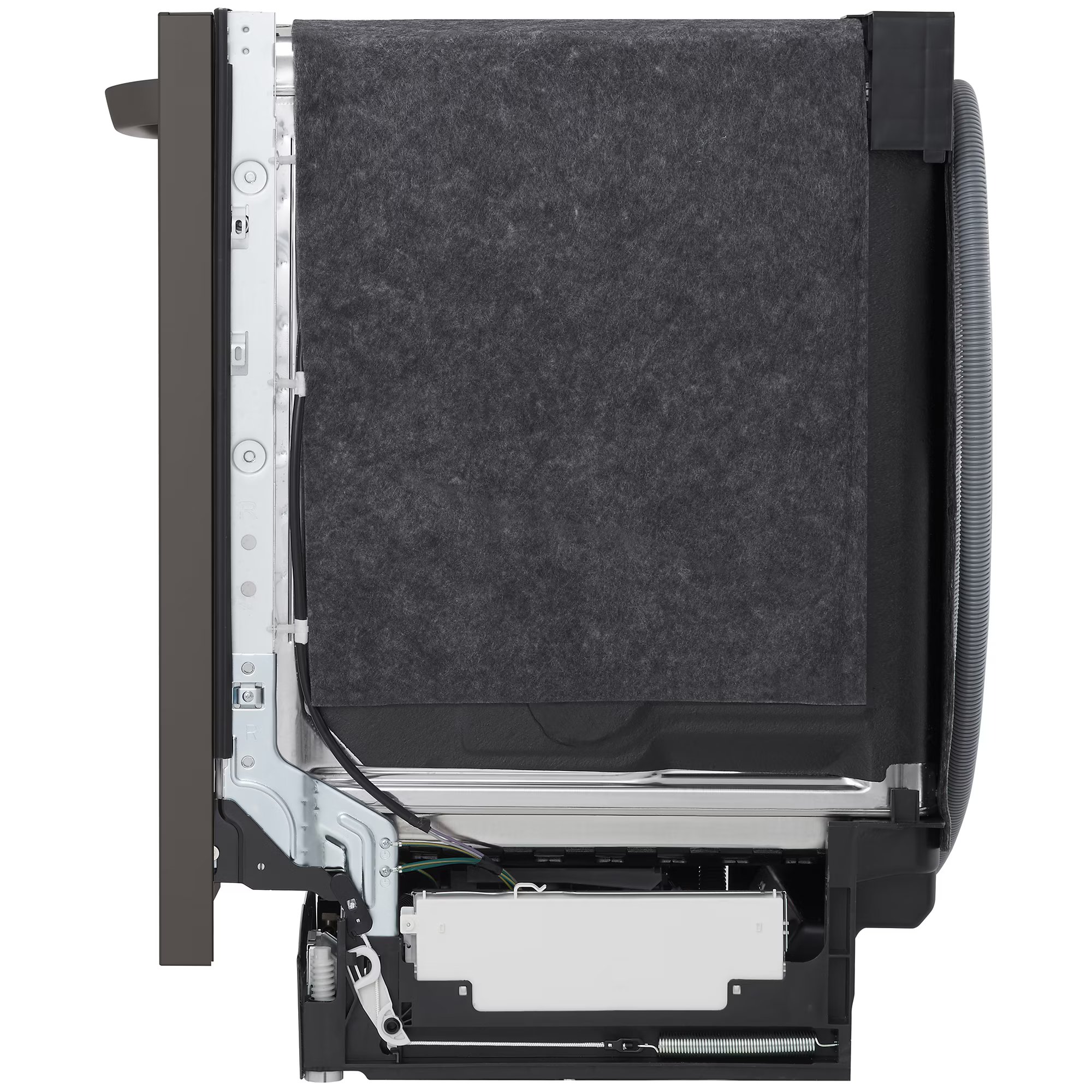 LG 24 in. Top Control Smart Dishwasher with 46 dBa Sound Level & Dynamic Dry - Black Stainless, Black Stainless, hires