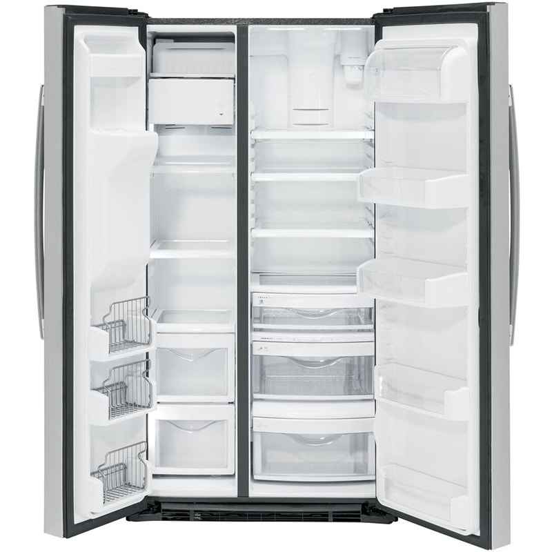 GE Profile 36 in. 21.9 cu. ft. Counter Depth Side-by-Side Refrigerator ...