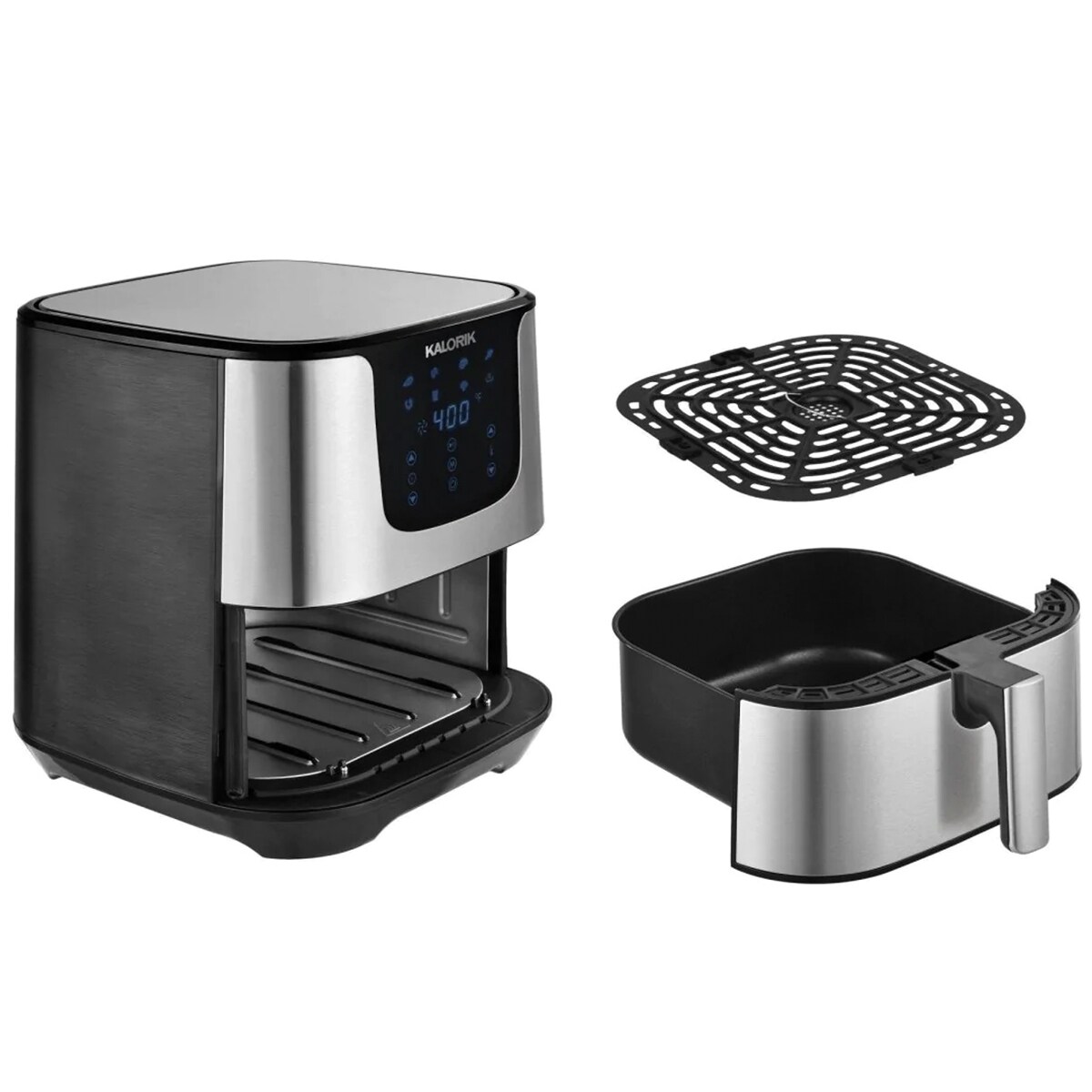 Kalorik XL Smart 7Qt. Digital Fryer Pro With Trivet, Stainless Steel