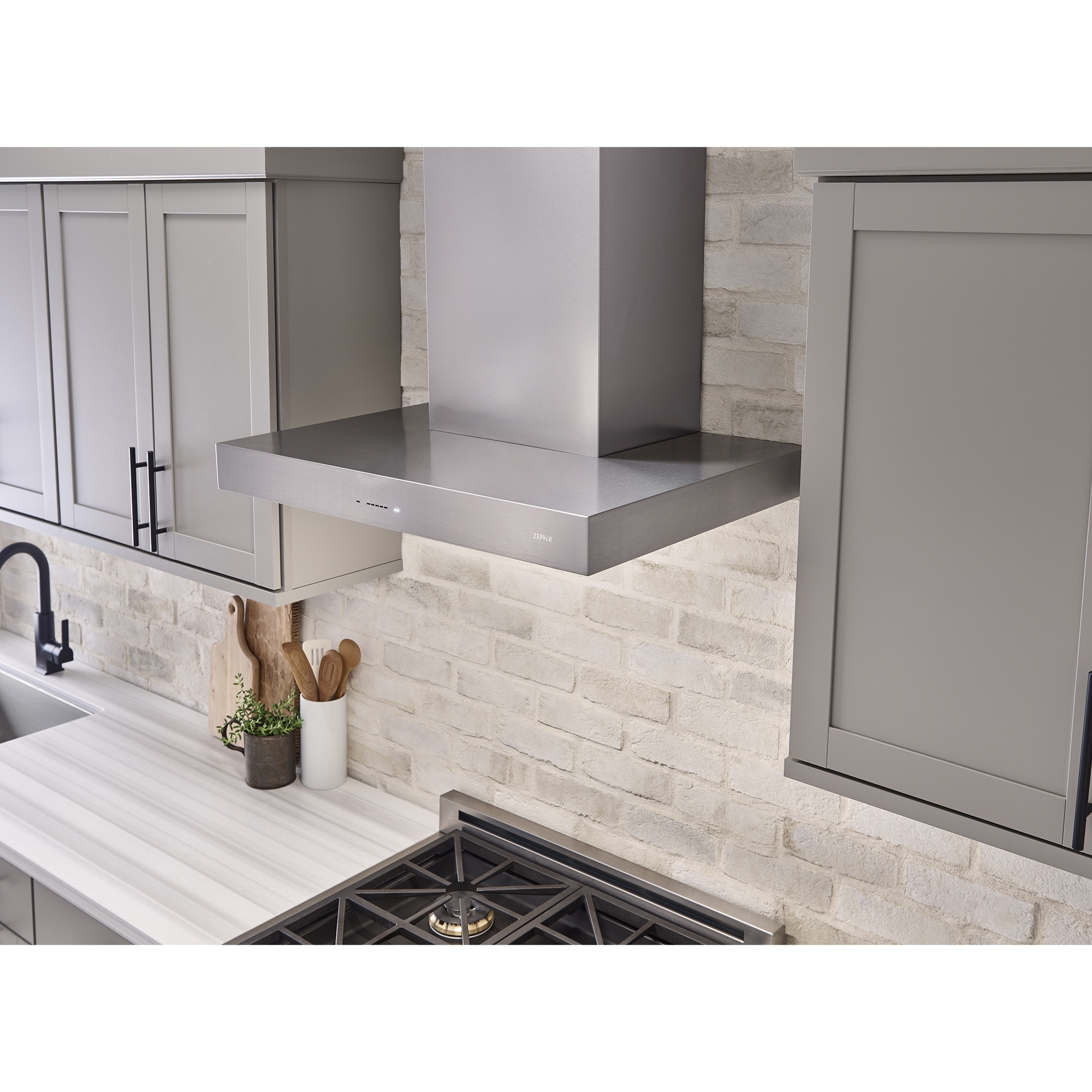 Zephyr 30 in. Standard Style Range Hood with 5 Speed Settings, 600 CFM