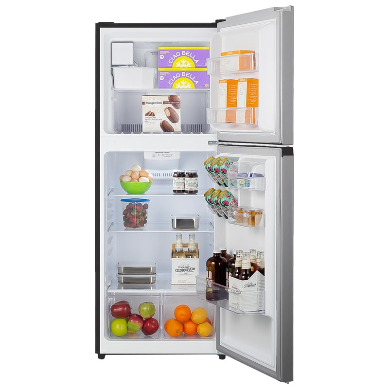 Summit 24 in. 10.1 cu. ft. Counter Depth Top Freezer Refrigerator with Ice Maker - Stainless Steel Look, , hires