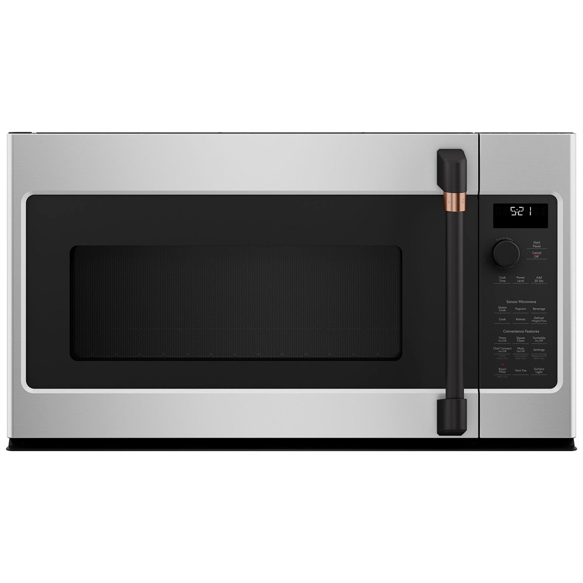 Cafe Handle Kit for Over the Range Microwave - Flat Black, , hires