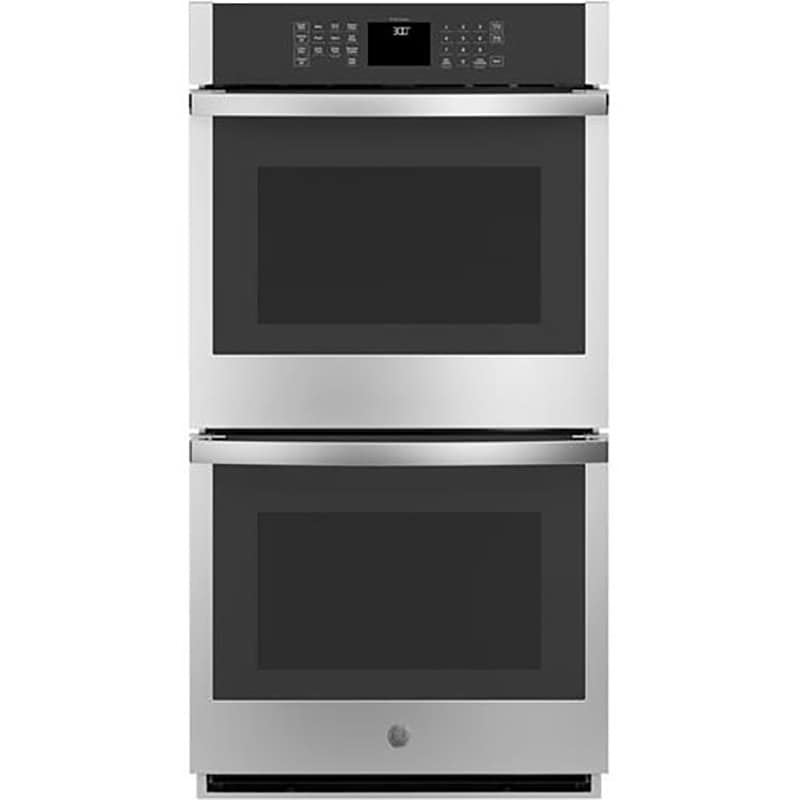 GE 27 in. 8.6 cu. ft. Smart Top Control Electric Double Wall Oven - Stainless Steel, Stainless Steel, hires