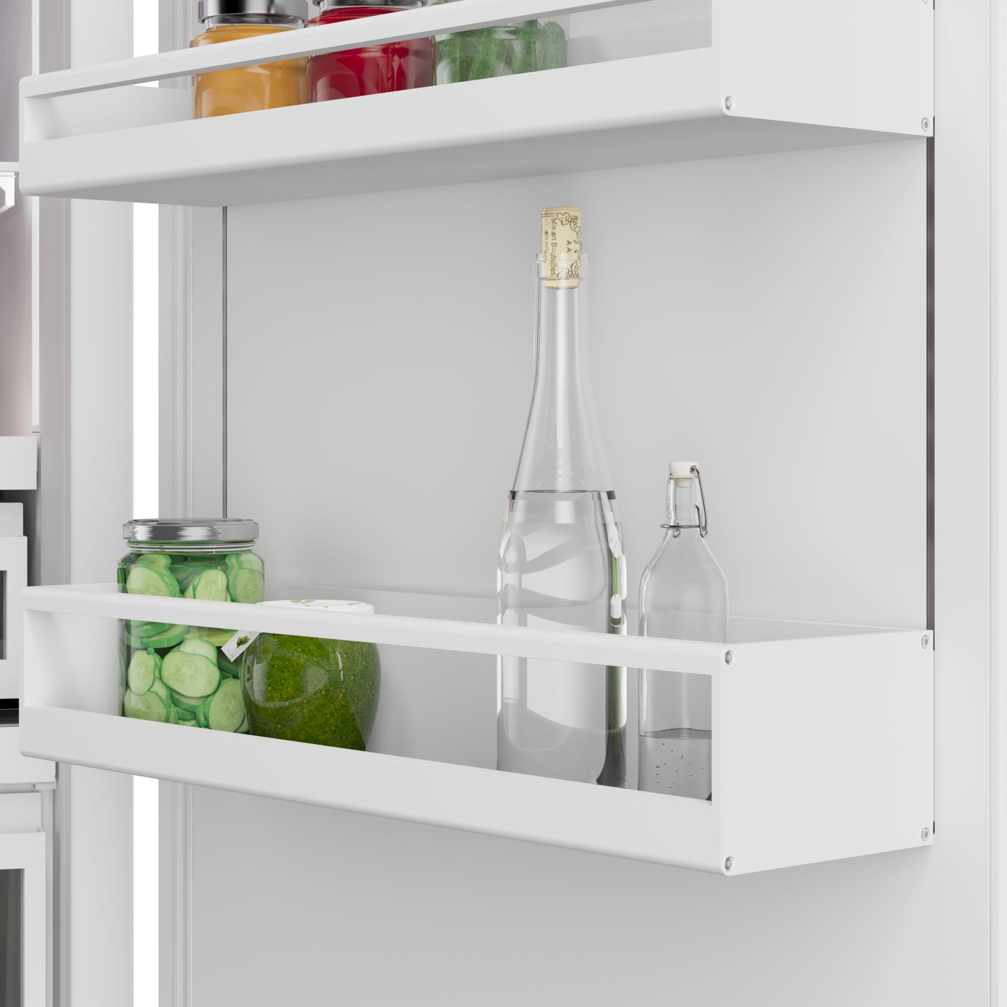 Bosch Benchmark Series 30 in. 16.5 cu. ft. Built-In Smart Counter Depth Bottom Freezer Refrigerator with Internal Water Dispenser - Stainless Steel, , hires