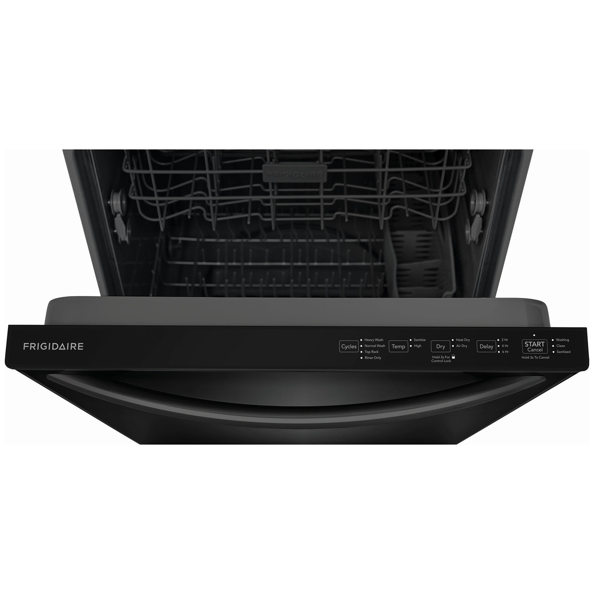 Frigidaire 24 in. Top Control Dishwasher with 52 dBa Sound Level & MaxDry - Black, Black, hires