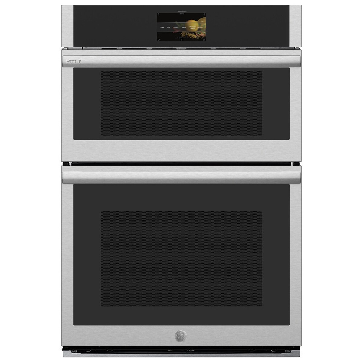 GE Profile 30 in. 6.4 cu. ft. Smart Speed/Steam Electric Microwave/Wall Oven Combo with True European Convection & Sensor Cooking - Stainless Steel, , hires