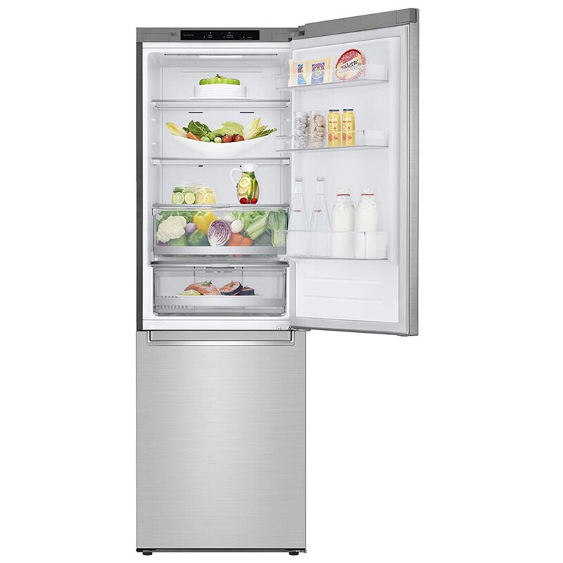 LG 24 in. 12 cu. ft. Counter Depth Bottom Freezer Refrigerator with Ice Maker - PrintProof Stainless Steel, , hires
