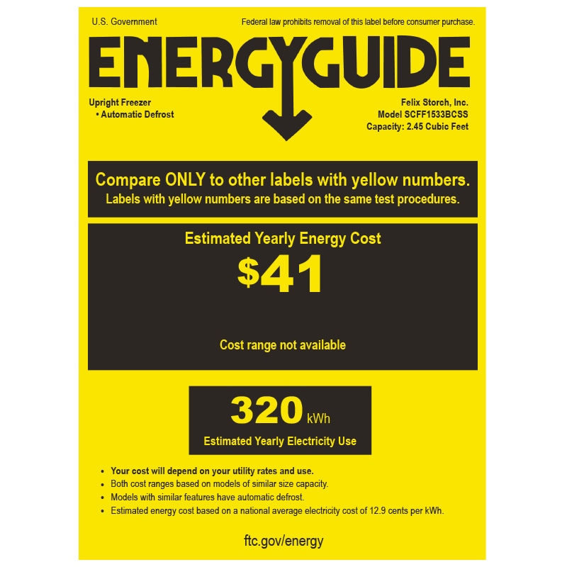 Summit 15 in. 2.4 cu. ft. Built-in Frost Free Compact Upright Freezer with Adjustable Shelves - Stainless Steel, , hires