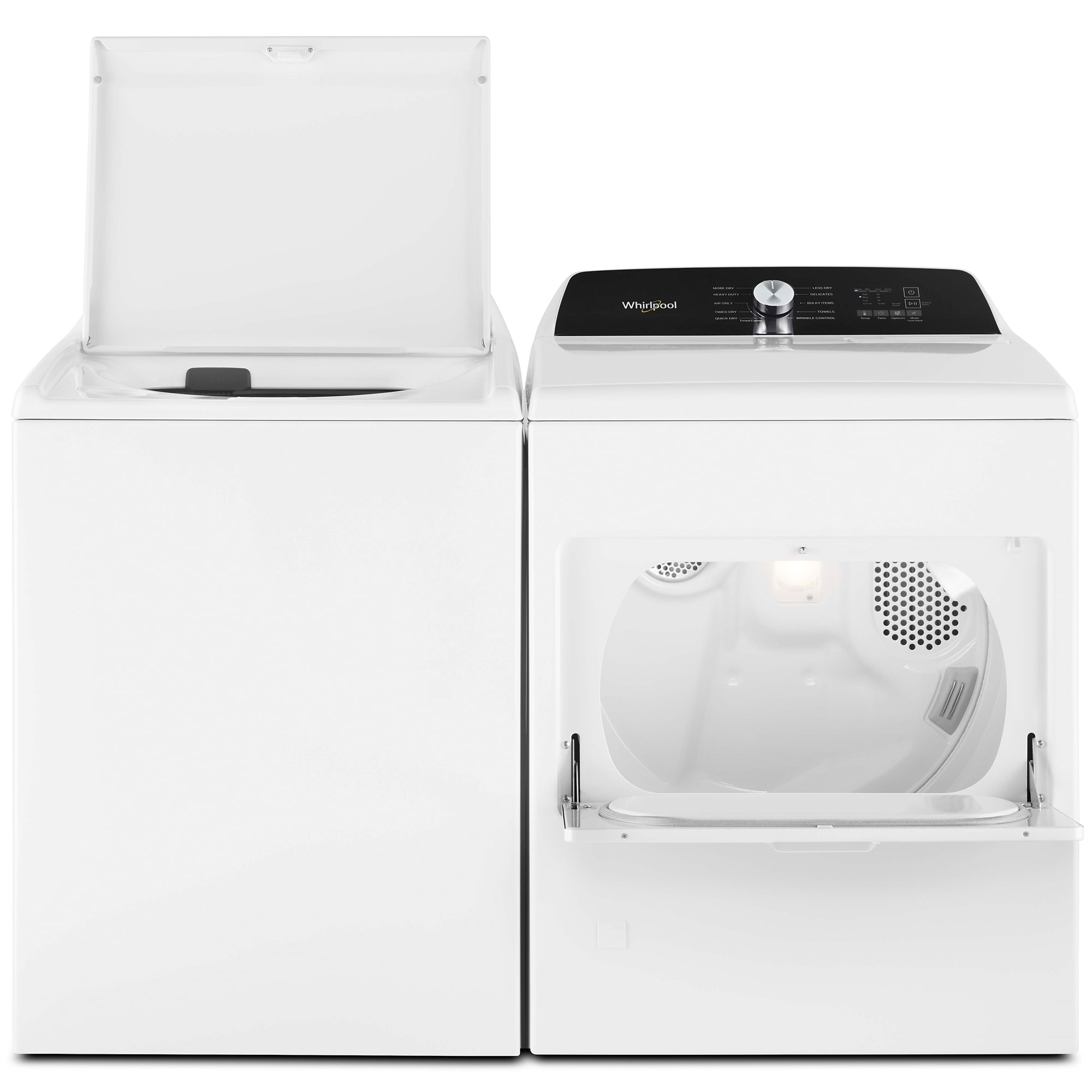 Whirlpool 29 in. 7.0 cu. ft. Top Loading Electric Dryer with 11 Dryer Programs, 1 Dry Options, Wrinkle Care & Sensor Dry - White, , hires