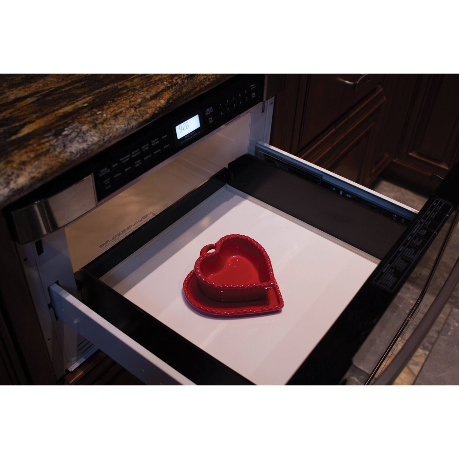 Sharp 24 in. 1.2 cu. ft. 950W Low Profile Drawer Microwave with Sensor Cooking - Stainless Steel, , hires