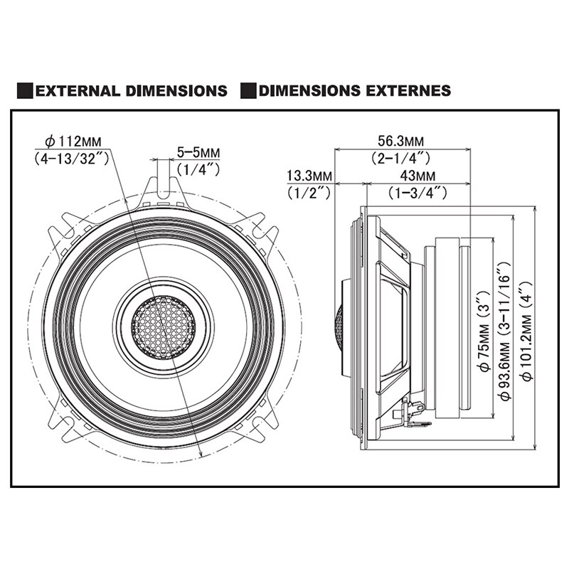 Alpine Next-Generation S-Series 4" Coaxial 2-Way Speaker Set, , hires