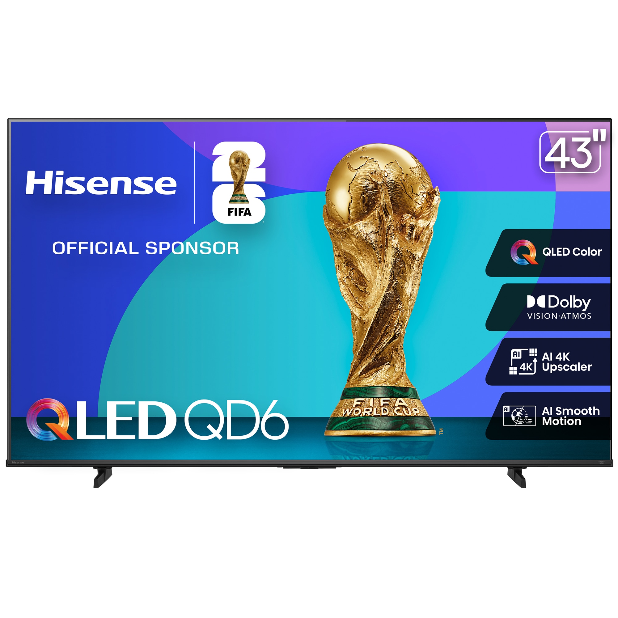 Hisense - 43" Class QD6 Series QLED 4K UHD Smart Fire TV, , hires