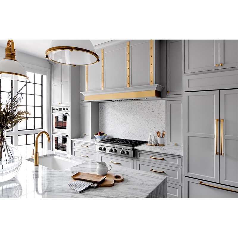 Wolf 34 in. Ducted Standard Style Range Hood with 2 LED Lights - Stainless Steel, , hires