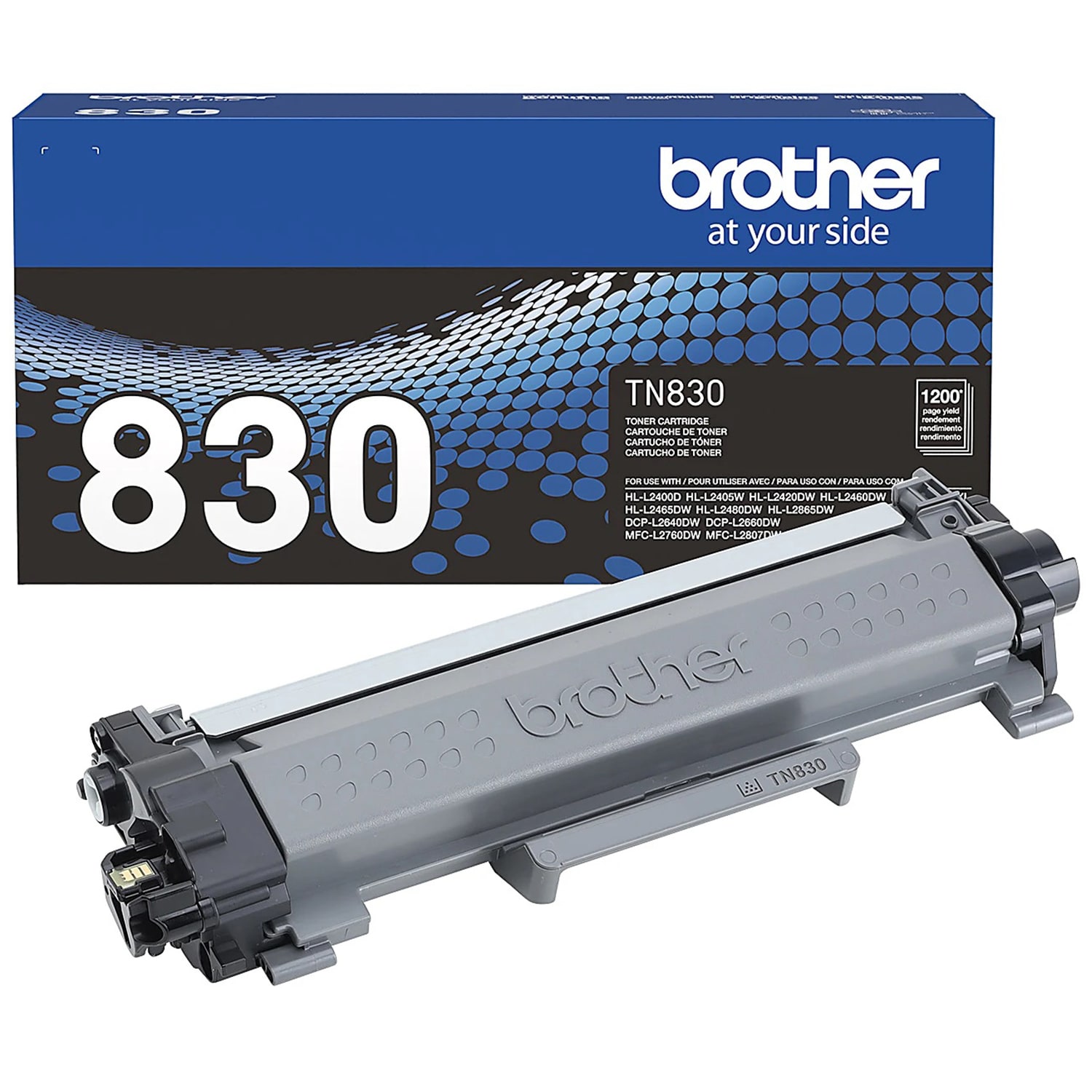 Brother TN830 Black Toner Cartridge, , hires