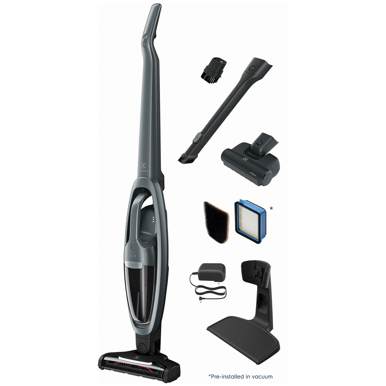 Electrolux WellQ7 Cordless Light-Weight Pet 2-in-1 Handheld/Stick Vacuum with 3 Additional Tools, , hires