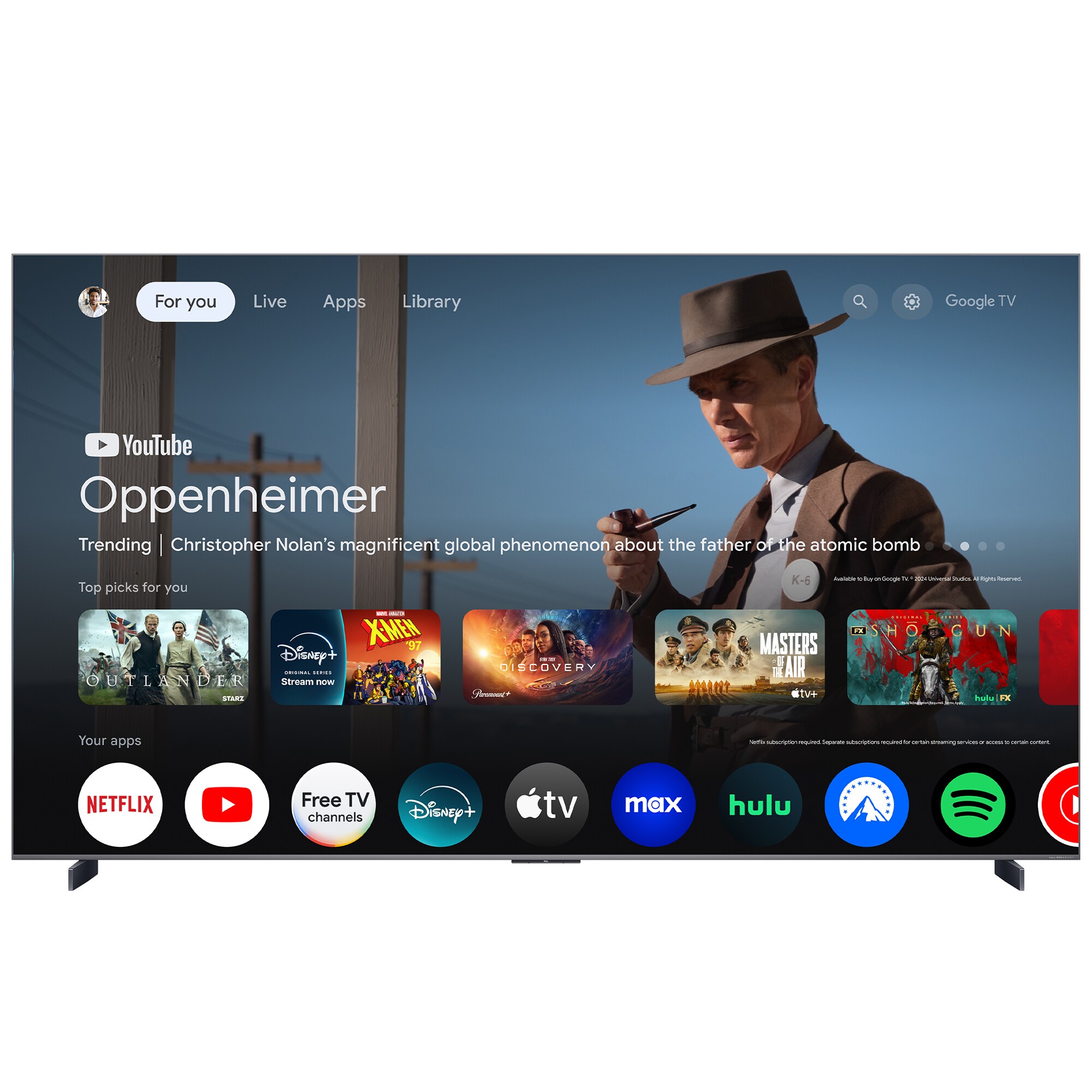 TCL - 98" Class QM8K Series QD-Mini LED 4K UHD Smart Google TV, , hires