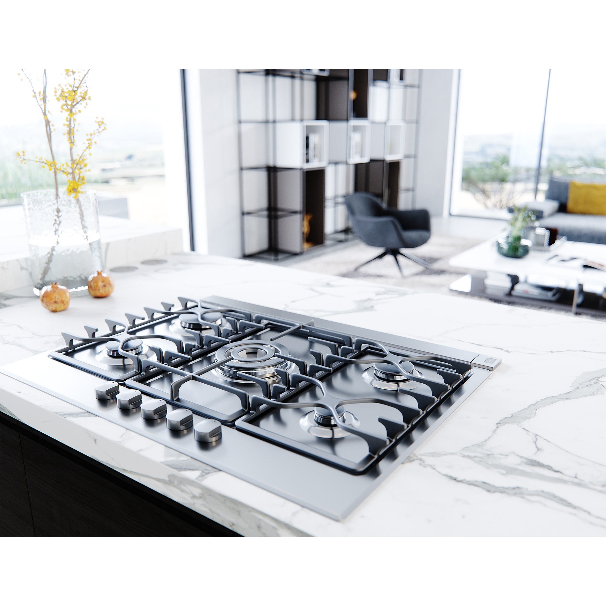 Zephyr 30 in. Convertible Downdraft with 3 Fan Speeds - Stainless Steel
